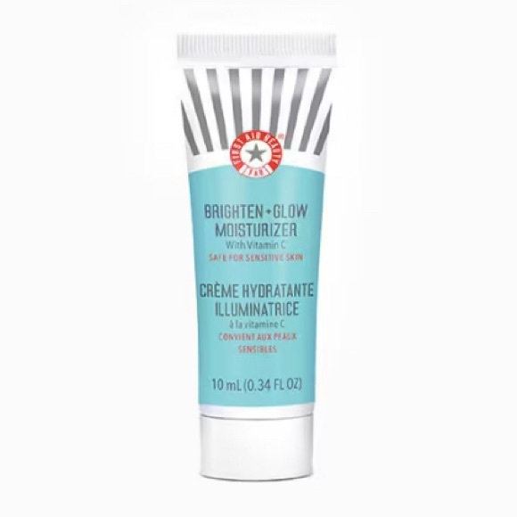 NWT FIRST AID BEAUTY Brighten + Glow Moisturizer W/ Vitamin C 10mL Deluxe Mini - Picture 1 of 4